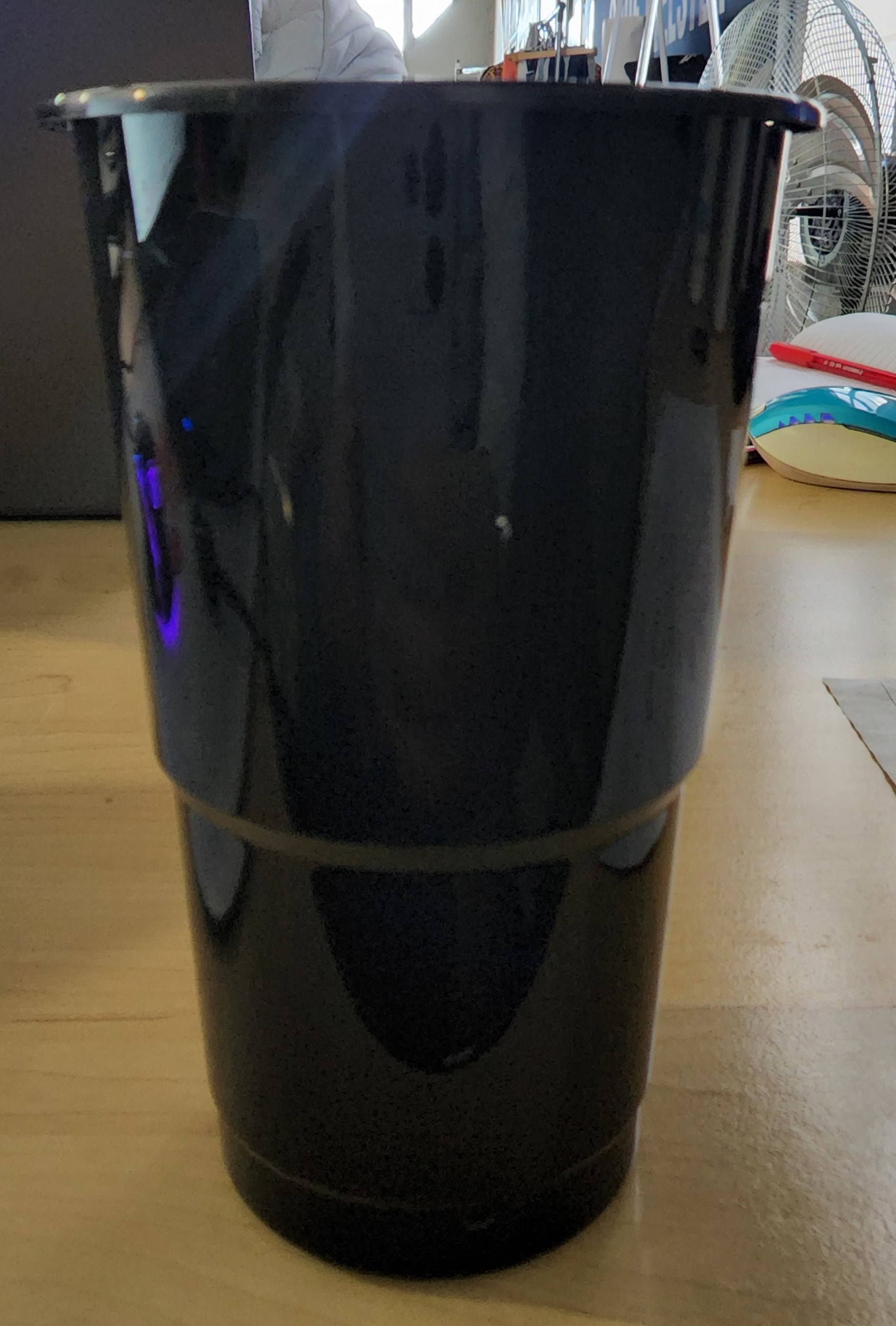 Black plastic event cup
